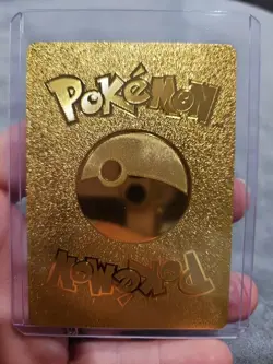Special Delivery Pikachu Gold Foil Fan Art Vinyl Textured Collector Pokemon Card - Image 2