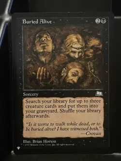 Buried Alive Weatherlight Regular NM The List Mystery MTG Magic Card - Image 1