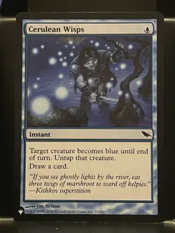 Cerulean Wisps Shadowmoor Regular NM The List Mystery MTG Magic Card - Image 1