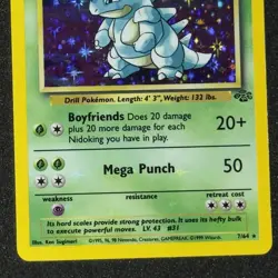 1999 Pokemon NIDOQUEEN #7 HOLO BLEED Misprint ERROR Jungle Set Card Rare WOTC NM - Image 4