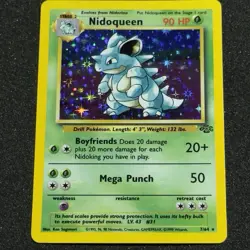 1999 Pokemon NIDOQUEEN #7 HOLO BLEED Misprint ERROR Jungle Set Card Rare WOTC NM - Image 8