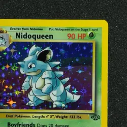 1999 Pokemon NIDOQUEEN #7 HOLO BLEED Misprint ERROR Jungle Set Card Rare WOTC NM - Image 9