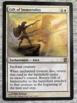 MTG Gift of Immortality - Theros - NM - FREE SHIPPING - Image 1