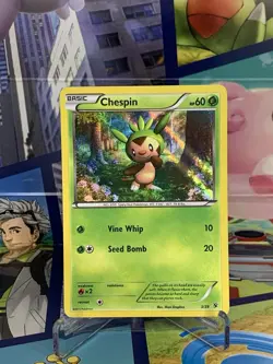 Chespin 3/39 Holo - Kalos Starter Set Pokemon 2013 - Lightly Played - LP  - Image 1