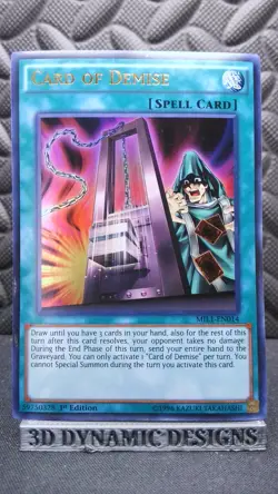 | Yugioh Card of Demise MIL1-EN014 1st Ultra Rare Millennium Pack  PL ðŸ”¥ | - Image 1