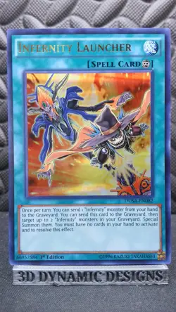 | Yugioh Infernity Launcher DUSA-EN082 1st Ultra Rare Duelist Saga  NM ðŸ”¥ | - Image 1