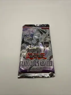 Yugioh Gladiator's Assault Unlimited Edition Booster Pack Factory Sealed - Image 1