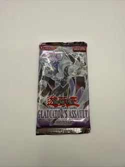 Yugioh Gladiator's Assault Unlimited Edition Booster Pack Factory Sealed - Image 2