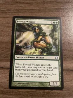 Eternal Witness  MTG Magic Modern Masters #144 Green Human Shaman Green Card LP - Image 1