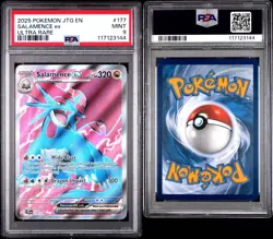 2025 POKEMON JTG EN-JOURNEY TOGETHER ULTRA RARE #177 SALAMENCE EX PSA 9 - Image 2