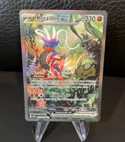 POKEMON SCARLET & VIOLET KORAIDON EX SPECIAL ILLUSTRATION RARE 247/198 TCG NM - Image 1