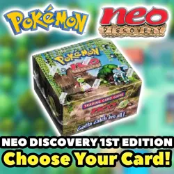 Pokemon NEO DISCOVERY 1ST EDITION Choose Your Card 2001 VINTAGE LP/MP ENGLISH - Image 1