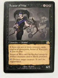 Avatar of Woe Prophecy Regular Magic the Gathering MTG Card - Image 1