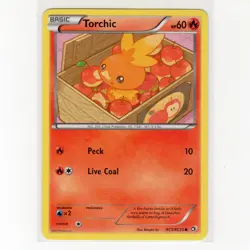 Pokemon TCG Torchic RC5/RC25 Legendary Treasures Holo Common Card EN-LP 2013 - Image 1