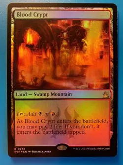 MTG 1x FOIL Blood Crypt # 273 Ravnica Remastered Magic the Gathering Card x1 NM - Image 1