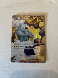 PokÃ©mon TCG Thundurus Emerging Powers Holo Full Art Ultra Rare Card 97/98 - Image 1