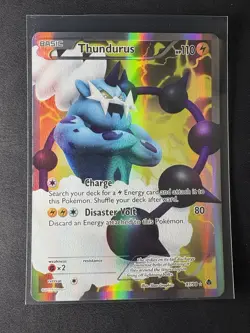 PokÃ©mon TCG Thundurus Emerging Powers Holo Full Art Ultra Rare Card 97/98 - Image 1