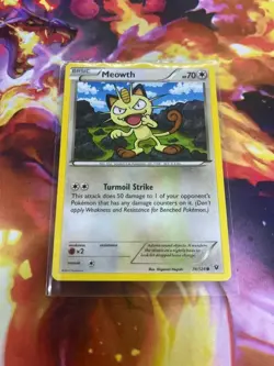Meowth 74/124 Fates Collide Regular LP-Lightly Played PokÃ©mon Card TCG - Image 3