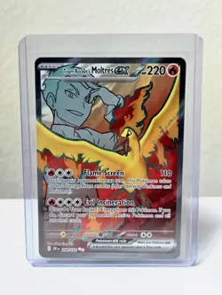 Team Rocket's Moltres ex 208/182 Sv10: Destined Rivals Holo Pokemon Card NM - Image 1