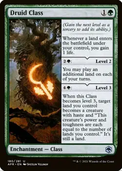 X 1 Druid Class NM Adventures In The Forgotten Realms 180 MTG Magic - Image 1