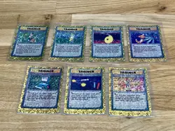 Pokemon Trainer Vending Machine Holo Prism Card Sticker Vintage Bundle X7 - Image 2