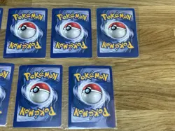 Pokemon Trainer Vending Machine Holo Prism Card Sticker Vintage Bundle X7 - Image 5