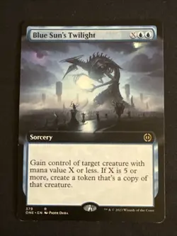 1x Blue Sun's Twilight (379) Extended Art LP MTG Magic the Gathering x1 MKE - Image 1