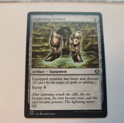 MTG "Lightning Greaves"  Artifact  -Equipment # 269 U SCD EN 2022  - Image 1