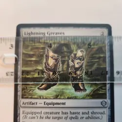 MTG "Lightning Greaves"  Artifact  -Equipment # 269 U SCD EN 2022  - Image 3