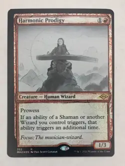 Harmonic Prodigy (Showcase) - NM Foil Miscut - Modern Horizons 2 - MTG - Image 1