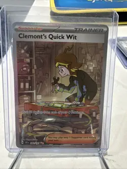 Clemonts Quick Wit 243/191 - Pokemon Surging Sparks  Special Illustration - Image 1