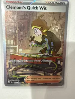 Clemonts Quick Wit 243/191 - Pokemon Surging Sparks  Special Illustration - Image 7