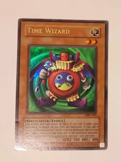 YuGiOh MRD 065 Time Wizard Metal Raiders FOIL 2002 - Image 2