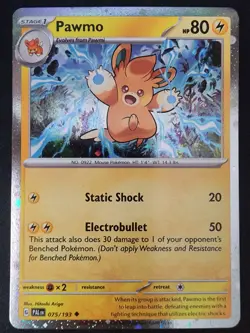 2 Card Lot Pawmo 075/193 & Pawmi 074/193 Pokemon TCG Cards Paldea Evolved "PAL" - Image 10