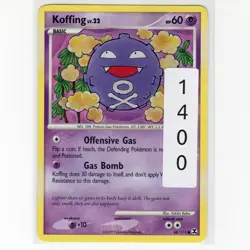 Pokémon TCG Koffing 68/111 PL Rising Rivals Regular Common Card EN-LP 2009 - Image 3