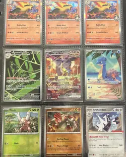 Pokémon Card Lot Binder Collection Of Mixed Cards Modern And Vintage - Image 1