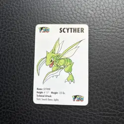 KFC Vintage 1998 Nintendo #123 Pokemon Scyther Mini Card #1 - Image 1