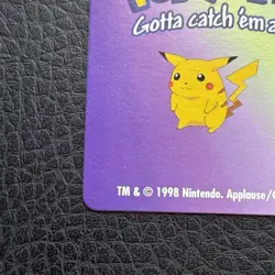 KFC Vintage 1998 Nintendo #123 Pokemon Scyther Mini Card #1 - Image 12