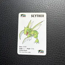 KFC Vintage 1998 Nintendo #123 Pokemon Scyther Mini Card #1 - Image 15