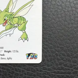 KFC Vintage 1998 Nintendo #123 Pokemon Scyther Mini Card #1 - Image 4