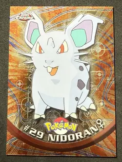 🔥Topps Chrome Pokémon Cards - Series 1 - Nidoran #29 - Image 1