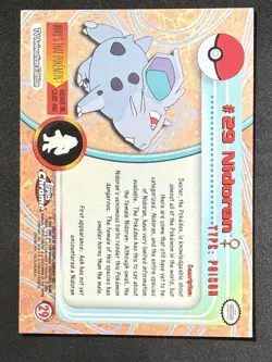🔥Topps Chrome Pokémon Cards - Series 1 - Nidoran #29 - Image 6