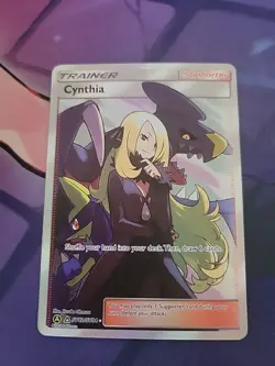 Cynthia Full Art Pokemon TCG Supporter Trainer Card Hidden Fates SV82/SV94 - Image 1