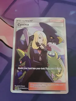 Cynthia Full Art Pokemon TCG Supporter Trainer Card Hidden Fates SV82/SV94 - Image 3
