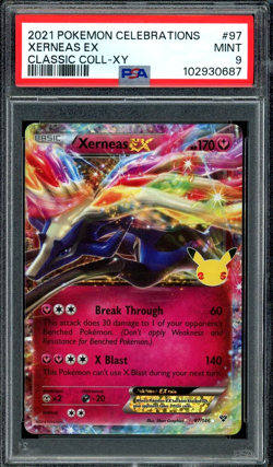 PSA 9 Mint Xerneas EX Celebrations Classic Collection 97/146 Pokemon Card - Image 3