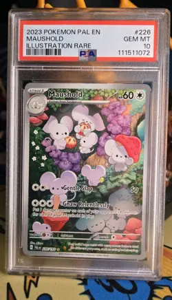 PSA 10 Maushold Scarlet & Violet Paldea Evolved Holo Illustration Card 226/193 - Image 3