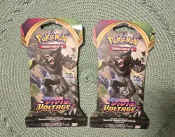 Pokemon TCG Sword & Shield Vivid Voltage 2020 Unopened 2 Pack Blooster 20Cards. - Image 1