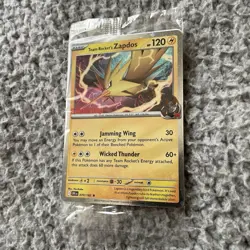Pokemon Team Rocket’s Zapdos GameStop Stamped Destined Rival Promo Card SEALED - Image 3