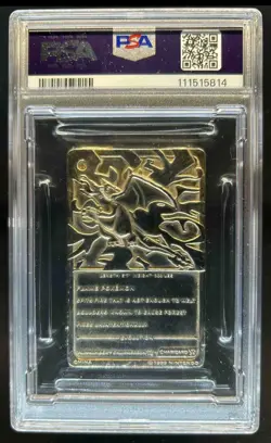 1999 Pokemon Burger King Gold Card Promo Charizard #NNO PSA 5 - Image 2