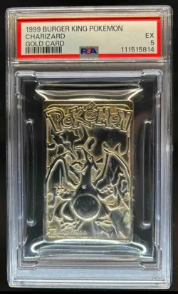1999 Pokemon Burger King Gold Card Promo Charizard #NNO PSA 5 - Image 3